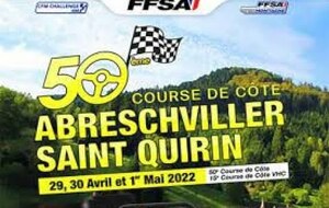 50éme course de côte d 'Abreschviller les 30 avril et 01 mai 2022