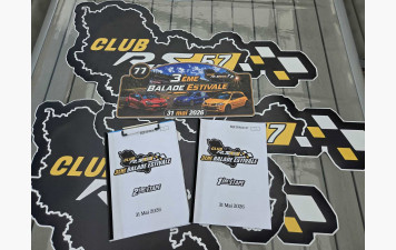 3ème rallye de navigation estival du club le 31 mai 2026