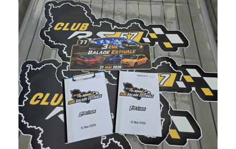 3ème rallye de navigation estival du club le 31 mai 2026